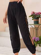 Überziehhose mit Quastendetail und Schlitz am Oberschenkel